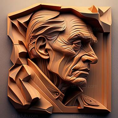 3D мадэль Американский художник Герберт Джейкоб Гут. (STL)